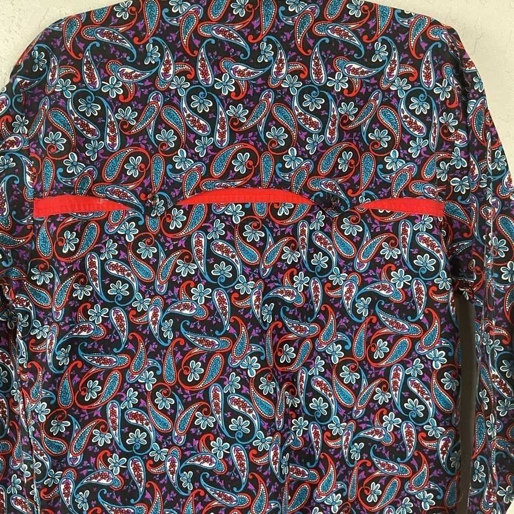 Vintage Mine & Bill’s Outfitters Long Sleeve Button Down Western Paisley Shirt S - Picture 8 of 10